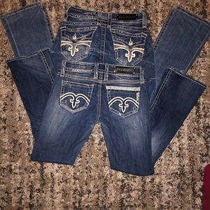💥x2 Rock Revival women jeans blue boot cut size 28💥
